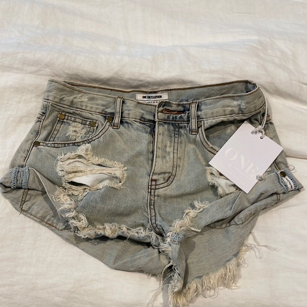 One Teaspoon Size 24 Denim Shorts